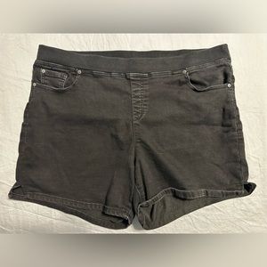 Terra and Sky 1X black jean shorts
